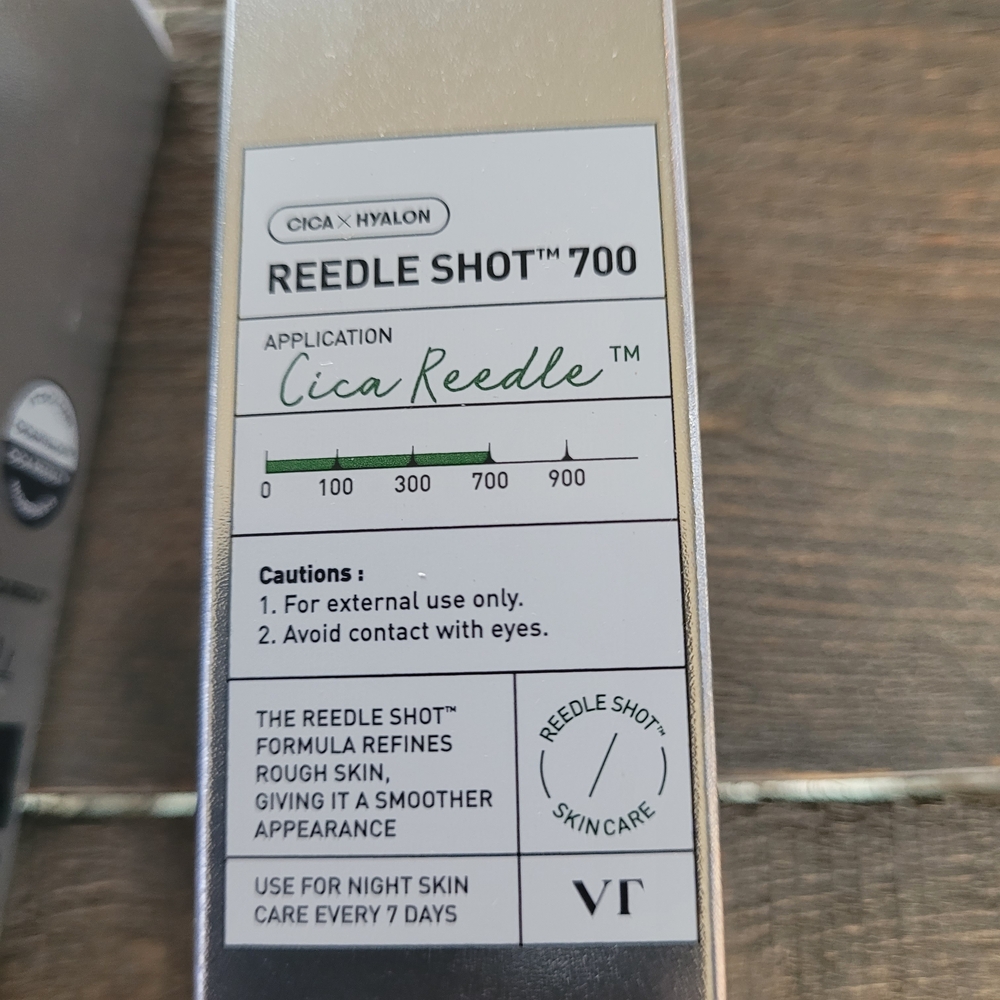 Lot Of 4 VT Cosmetics Cica X Hyalon Reedle Shot 700 Korean Skincare - Picture 6 of 7